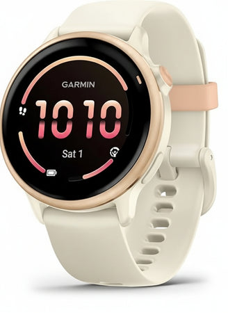 Garmin vívoactive 6 42 mm Fitness Smartwatch, 1.2 Inch AMOLED Touch Display, Up to 11 Days Battery Life, 80+ Sports Apps, Training Options, Health Functions, Smart Notifications, GarminPay
