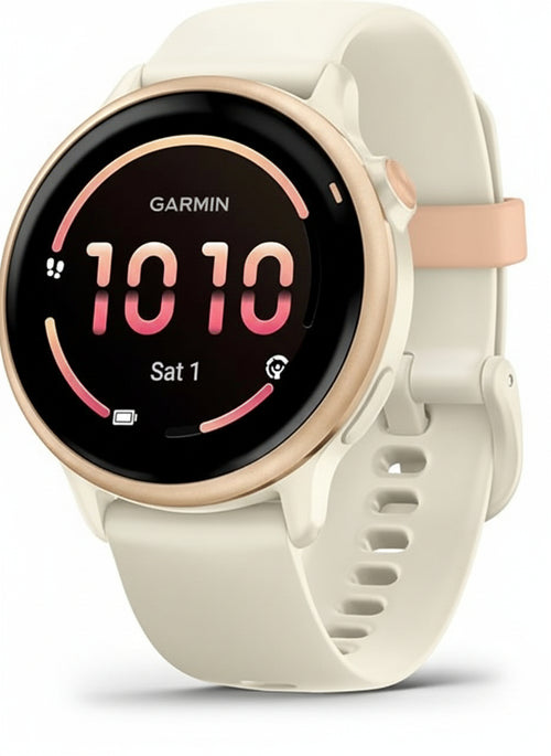 Garmin vívoactive 6 42 mm Fitness Smartwatch, 1.2 Inch AMOLED Touch Display, Up to 11 Days Battery Life, 80+ Sports Apps, Training Options, Health Functions, Smart Notifications, GarminPay