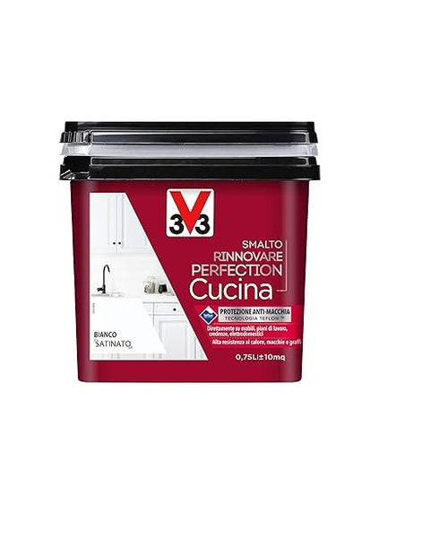 V33 - SMALTO RINNOVARE PERFECTION CUCINA 750ML BIANCO SATINATO