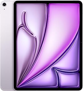 Apple 13 Inch iPad Air (M2): Liquid Retina Display, 1TB, 12MP Landscape Front Camera/12MP Rear Camera, WiFi 6E and 5G Cellular with eSIM, Touch ID, Full Day Battery - Purple