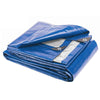 Telo occhiellato con rinforzi angolari impermeabile in polietilene Blu da campeggio 200 gr Made in Italy
