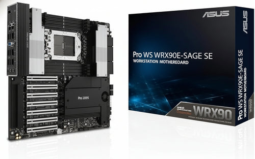 AMD sTR5 EEB Workstation Motherboard, 7 PCIe 5.0 x16 Slots, Multi-GPU Support, Robust 32+3+3+3 Power Stage Design, CPU and Memory Overclocking Possible