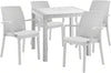 Sedia in Polipropilene  Phoenix con braccioli effetto rattan, adatto per bar e strutture