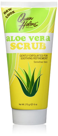 QUEEN HELENE ALOE VERA SCRUB GENTLY EXFOLIATES FOR SMOOTHING REFINEMENT 170G FOR PELLI