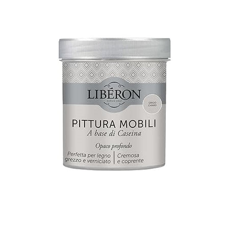 LIBERON - PITTURA MOBILI A BASE DI CASEINAOPACO PROFONDO GRIGIO CHIARO 500ML