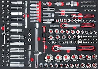KS Tools 711.1011Set di bussole/accessori 1/4-3/8-1/2,175pezzi