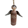 Pendaglio angelo in legno, pallina per Albero di Natale addobbi natalizi