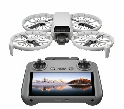 DJI Flip (RC 2 Remote Control with Screen) - Mini Drone with Camera 4K for Kids, Under 249g, Follow-Me, 13km HD Transmission, Hand Start, 31min Flight Time, Drone with Camera for Vlogs