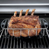 Supporto in acciaio inox per affumicatore costine e Ribs accessorio barbecue Weber