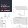 CISA - ELETTRIKA 1A731-00-0 ELETTROSERRATURA PER CANCELLO A BATTENTE REVERSIBILE DX-SX CON PULSANTE E CILINDRO