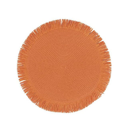 Tovaglietta rotonda in carta intrecciata da tavolo Ø 38 cm