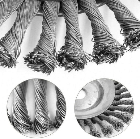 Spazzola per decespugliatore disco da diserbo in acciaio zincato, rimuovi erbacce, muschio e rovi