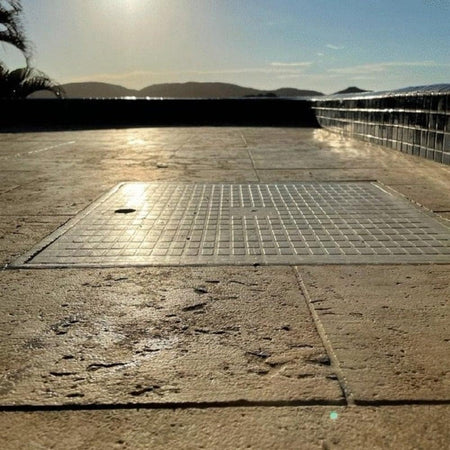 Coperchio carrabile in polipropilene per pozzetto monolitico