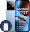 realme GT 7T 5G Smartphone, 12+512GB, 7000 mAh Battery, 120W Charge, Dimensity 8400-MAX Chipset, IMX896 50MP Camera, AI Planner, 6000nits Pro-Esports 120Hz Display, IP69, Blue, Amazon Exclusive