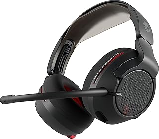 Skullcandy Crusher PLYR 720 Wireless Gaming Headset, Ultimate Immersion and Comfort, THX Spatial Audio and Multi-Sensory Bass, Removable Mic, PC, PlayStation, Nintendo, Multi-Platform - Digi-Black