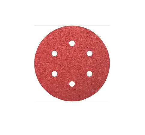 BOSCH - 2609256A30 FOGLI ABRASIVI 5PZ D.150 FORI 6, GRANA GROSSA 60