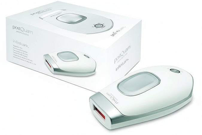 Postquam - Infinium Portable IPL Laser Hair Remover - 5 Power Levels, Multi-Flash, Quartz Lamp and Ergonomic Handle - Treatment Area 30 x 10 mm