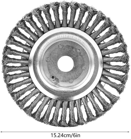 Spazzola per decespugliatore disco da diserbo in acciaio zincato, rimuovi erbacce, muschio e rovi