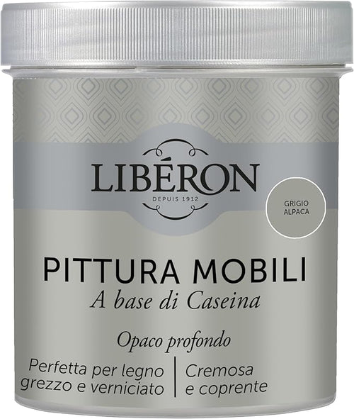 LIBERON - PITTURA MOBILI A BASE DI CASEINAOPACO PROFONDO GRIGIO ALPACA 500ML