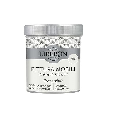 LIBERON - PITTURA MOBILI A BASE DI CASEINAOPACO PROFONDO GRIGIO PERLA 500ML