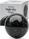 Cielo notturno rotante: globo luminoso con costellazioni.