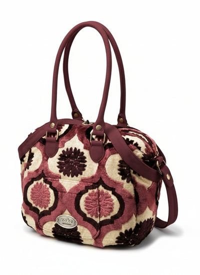 Petunia Pickle Bottom Ju Ju Be Quick Powder Icing, Borsa a Mano, Beige (Plum Tart)