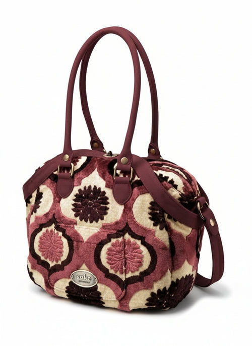 Petunia Pickle Bottom Ju Ju Be Quick Powder Icing, Borsa a Mano, Beige (Plum Tart)