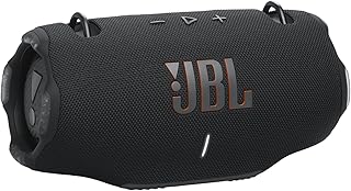 JBL Xtreme 4 Music Box in Black - Portable Bluetooth Speaker Box with Deep Bass, AI Sound Boost and Built-in Power Bank - Waterproof and Dustproof without PD Adapter - 24 Runtime
