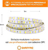 SHANYAO - ROLLA 5 MT STRIP LED 12V 24W L.C.