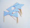 72 Triangolini Bandierine Stuzzicadenti Azzurro Pois Per Festa Party Aperitivo Casa e cucina/Hobby creativi/Materiali per hobby creativi/Forniture per feste/Articoli per feste e compleanni per bambini/Decorazioni/Ghirlande festoni e coriandoli/Ghirlande Trade Shop italia - Napoli, Commerciovirtuoso.it