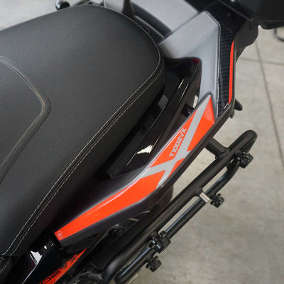 Adesivi 3D Protezioni Maniglie Bauletto compatibili con Morbidelli T1002VX 2025