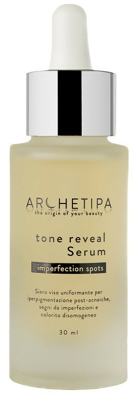 Archetipa TONE REVEAL IMP SERUM 30ml. Siero viso per iperpigmentazione post-acneiche, segni da imperfezioni.