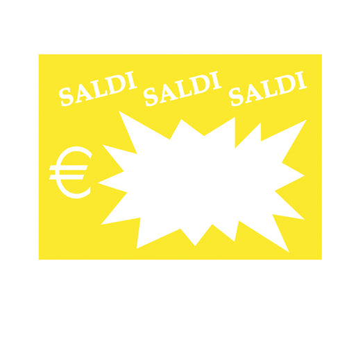 50 Segnaprezzi Flash Saldi 8X11Cm Colori Ass. Cwr 06043