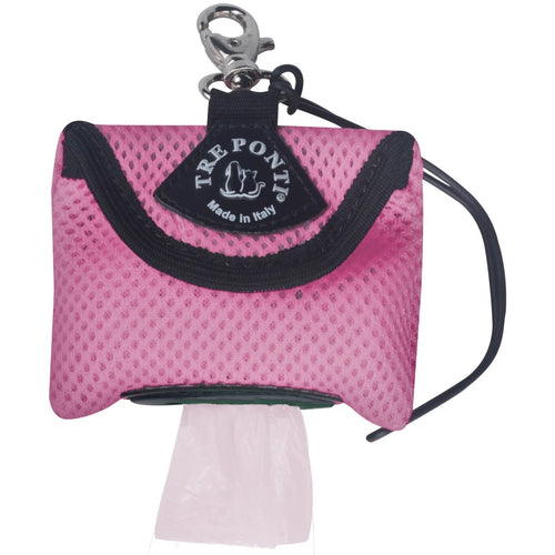 Tre Ponti Dispenser Porta Sacchetti Rosa Pastello