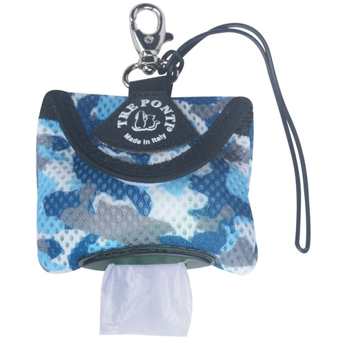 Tre Ponti Dispenser Porta Sacchetti Mimetico Azzurro