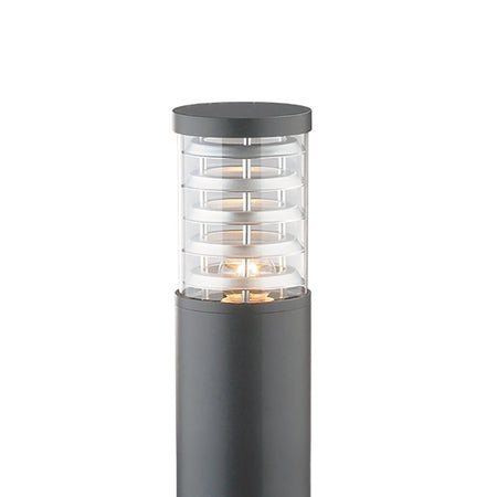 Lampioncino moderno Ideal Lux TRONCO PT1 BIG E27 LED alluminio paletto