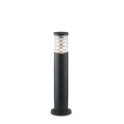 Lampioncino moderno Ideal Lux TRONCO PT1 H60 SMALL E27 LED alluminio paletto terra