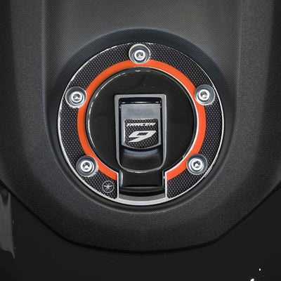 Adesivo 3D Protezione Tappo Serbatoio moto compatibile con Yamaha Tracer 9 2025