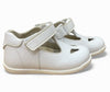 Scarpe bimbo bimba bianche occhietti occhio di bue battesimo cerimonia Rossano Made in Italy