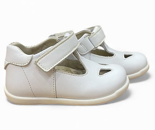 Scarpe bimbo bimba bianche occhietti occhio di bue battesimo cerimonia Rossano Made in Italy