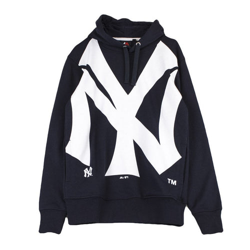 MAJESTIC Felpa Cappuccio Uomo Bater Loopback Oth Hood Neyyan Navy da uomo