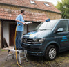 Spazzola per lavaggio auto con braccio estensibile 1.32 - 2.14 M spruzza acqua Silverline
