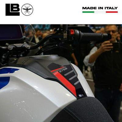 Adesivo 3D Paraserbatoio compatibile con Moto Guzzi Stelvio Duecento Tributo