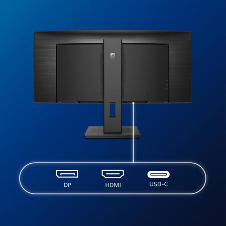 PHILIPS MONITOR CURVO 34 VA 21:9 WQHD 5MS 300CDM, DP/HDMI, USB-C, ALTEZZA, MULTIMEDIALE
