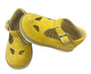 Scarpe bimbo bimba occhietti occhio di bue giallo Rossano Made in Italy