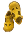 Scarpe bimbo bimba occhietti occhio di bue giallo Rossano Made in Italy