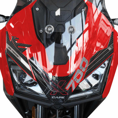 Adesivo 3D Protezione Frontale compatibile con Moto Morini X-Cape 700 2025