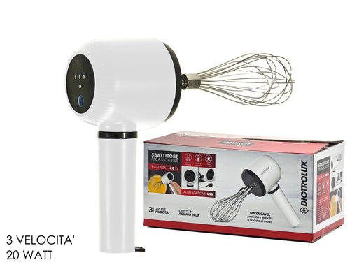 Sbattitore Ricaricabile 20W USB