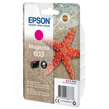 EPSON 603 MAGENTA (C13T03U34010) - CARTUCCIA ORIGINALE