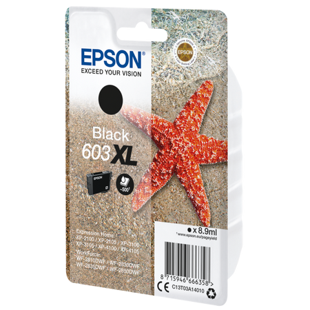 EPSON 603XL BLACK (C13T03A14010) - CARTUCCIA ORIGINALE AD ALTA EFFICIENZA